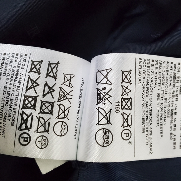 Banana Republic Red & Blue Striped Nautical Coat Gold Buttons - Picture 11 of 15